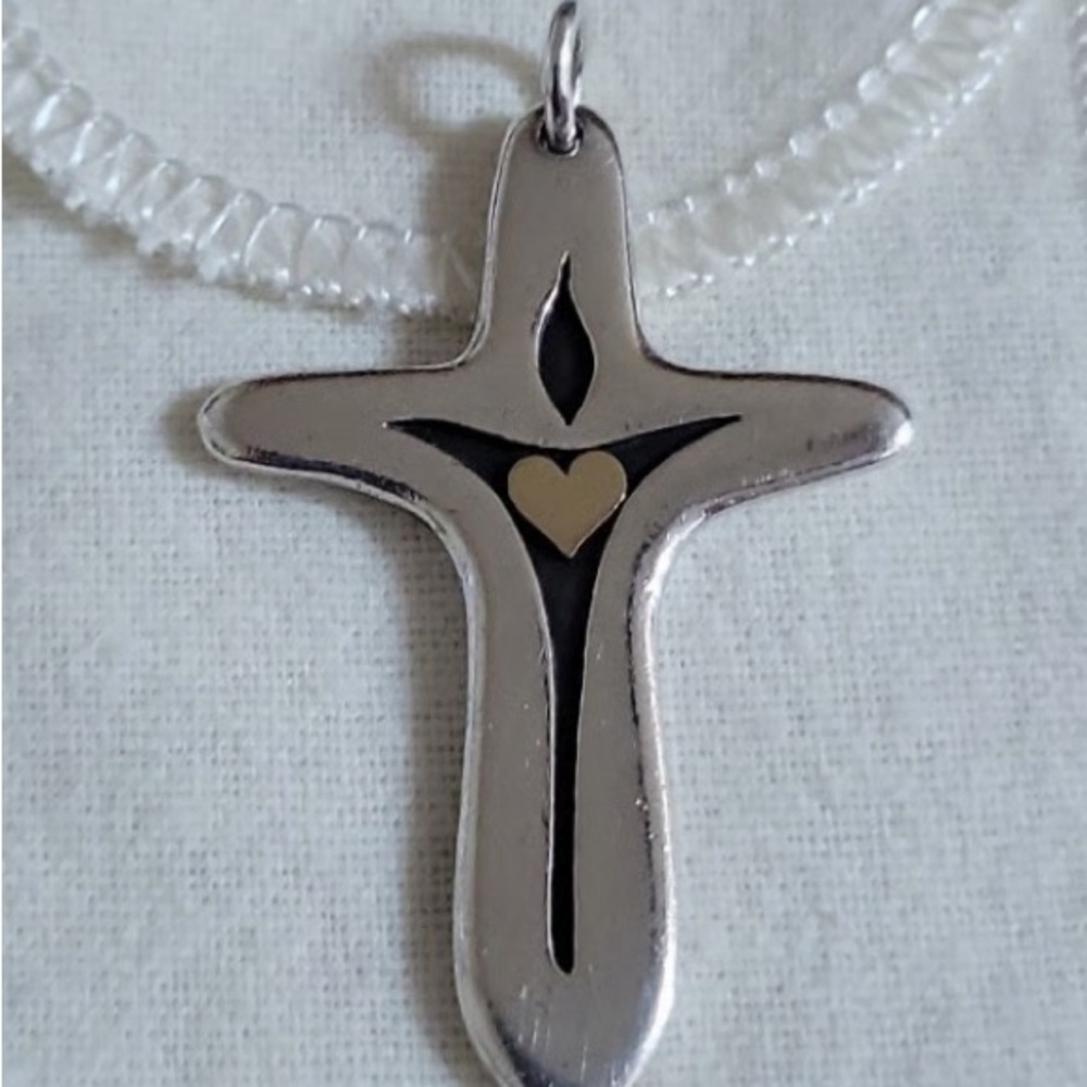 The James Avery retired Cross Pendant Light Of The World